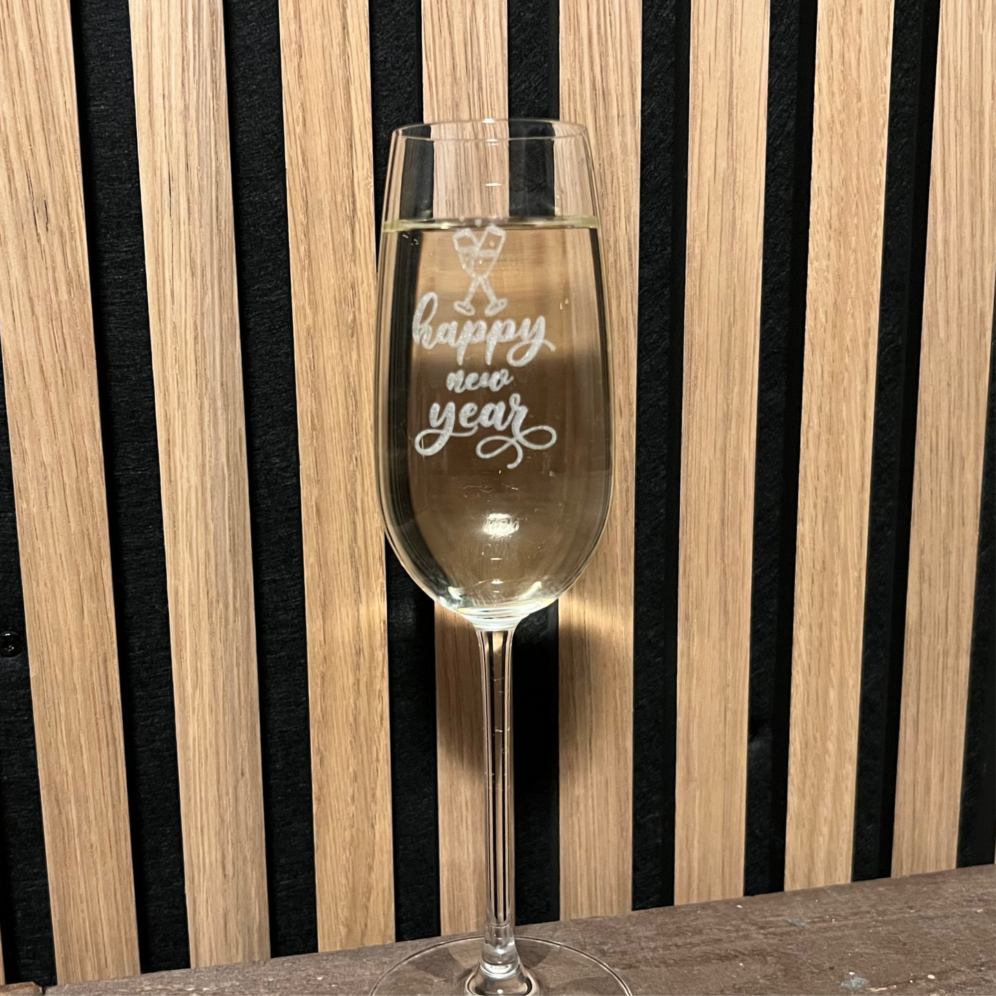 Champagneglass- Happy New Year