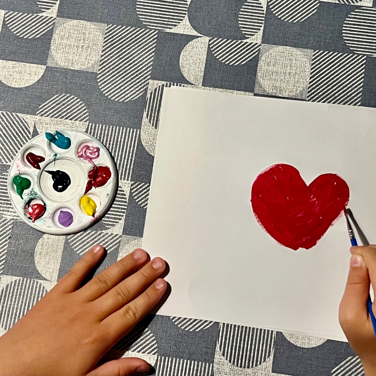 Malepalett for små kunstnere