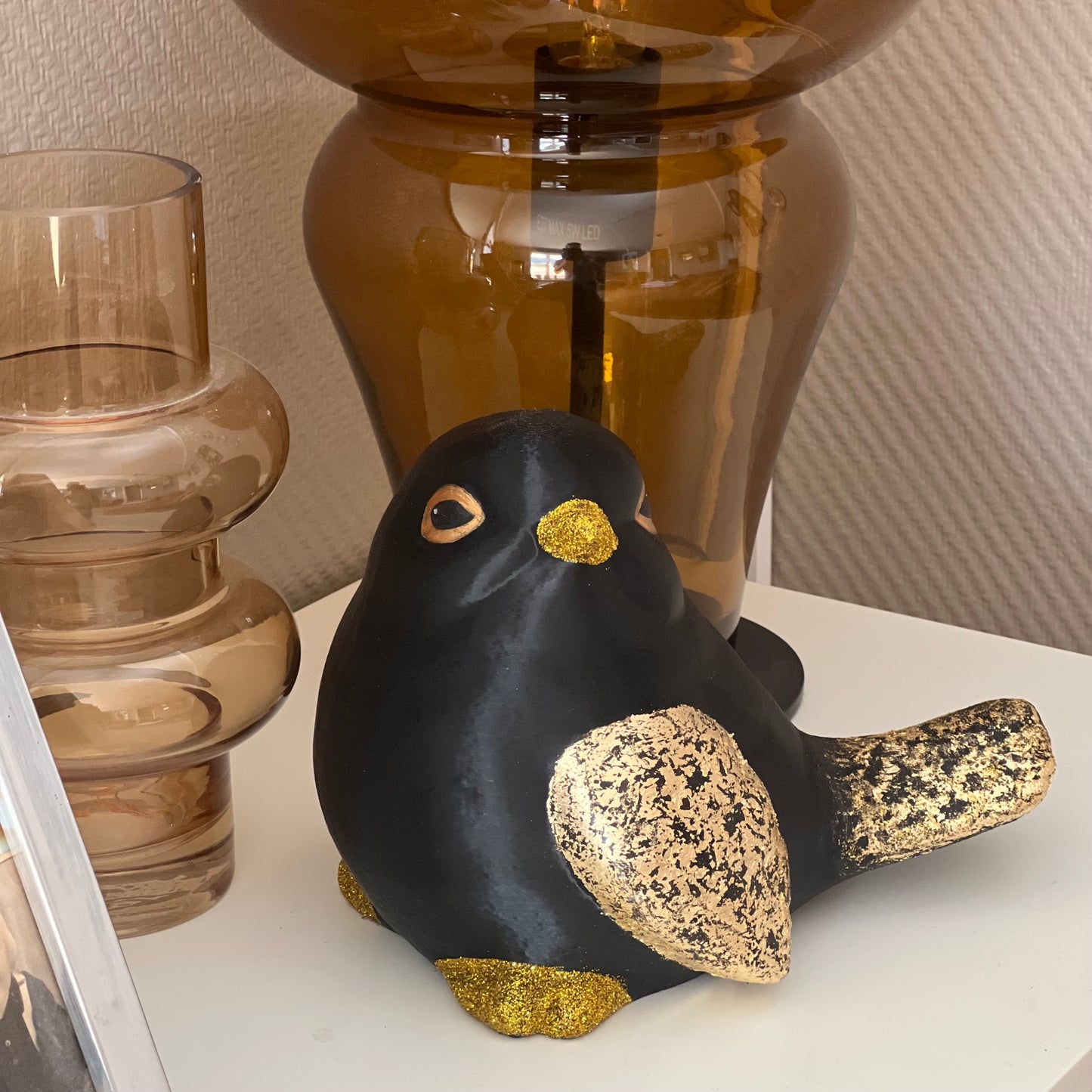 Stor fugle skulptur- 3D-printet