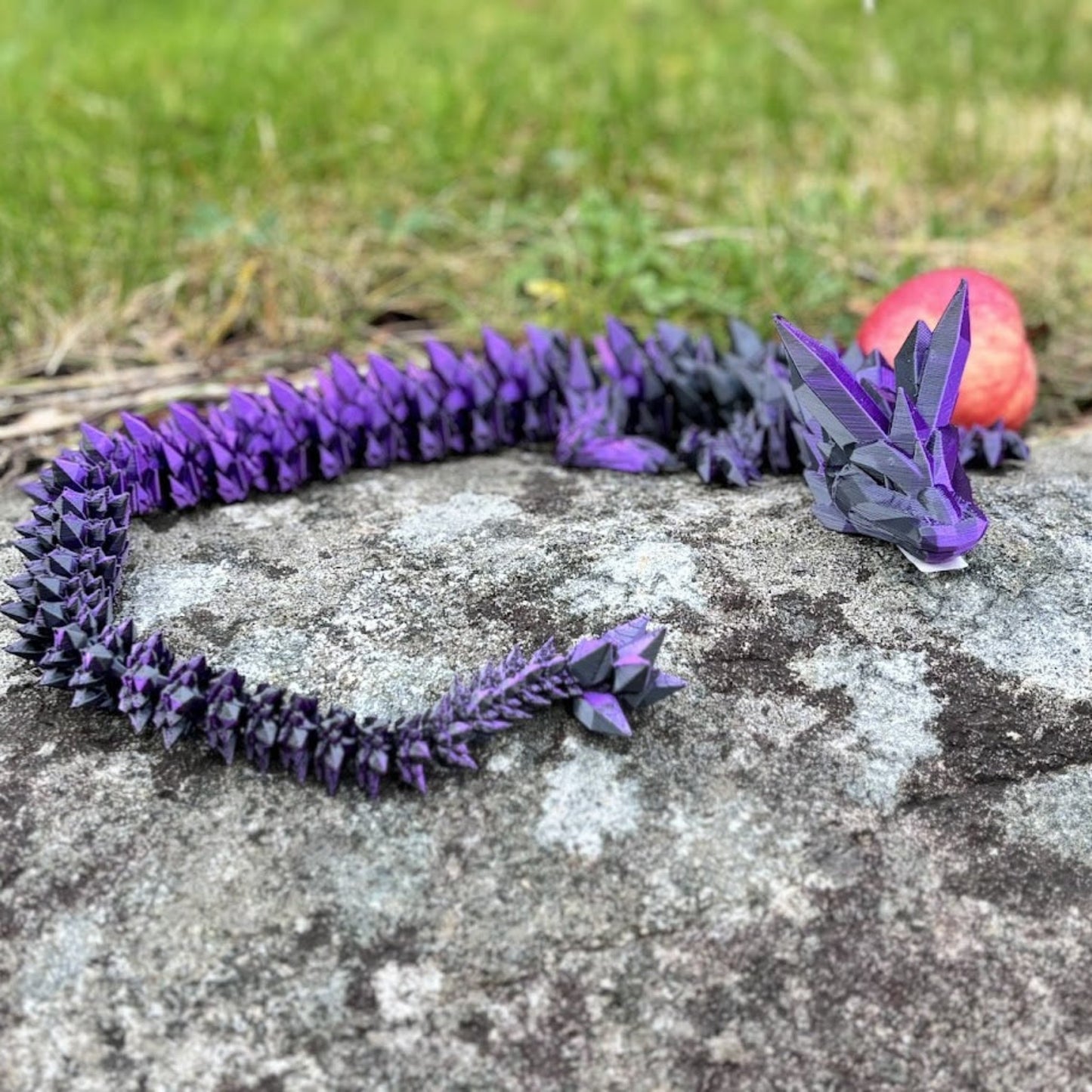 Crystal Dragon – Detaljert 3D-Modell i PLA for Fantasy-elskere (61 cm)