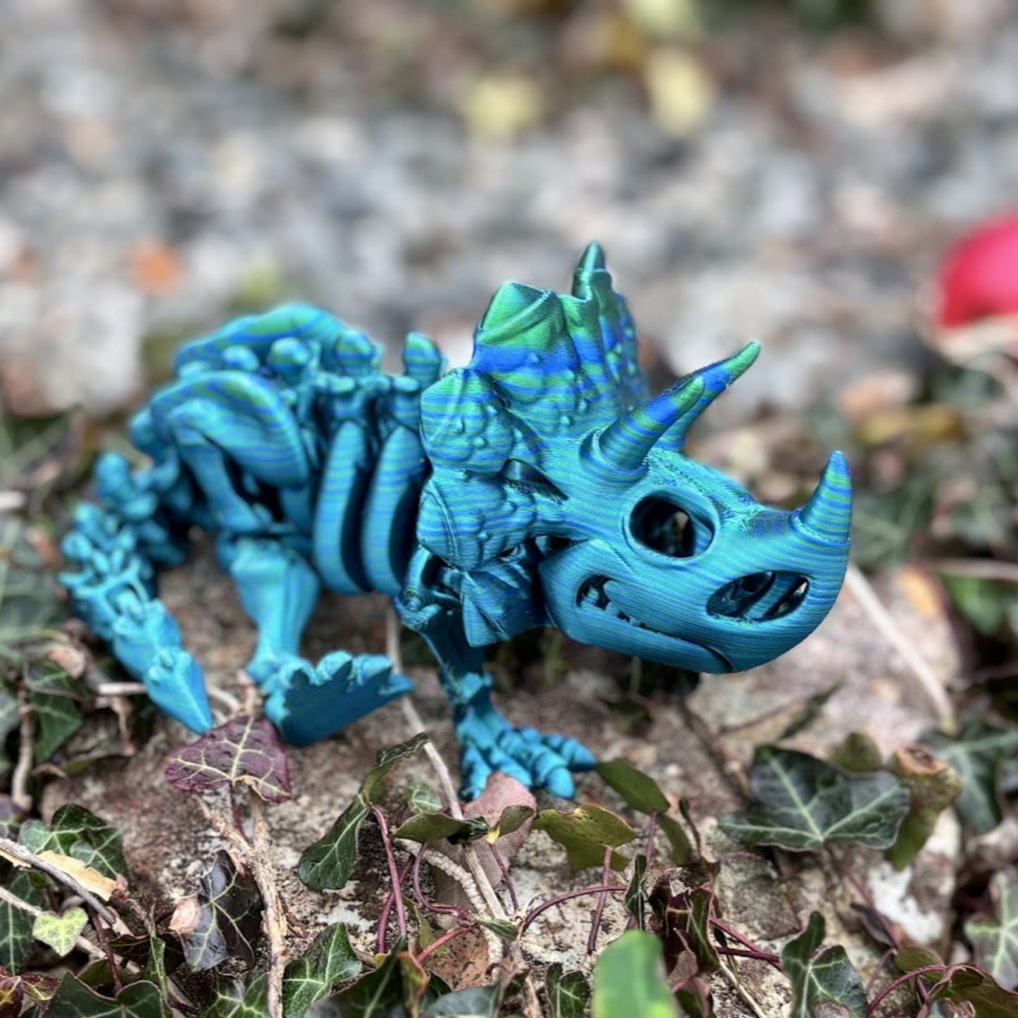 Dinosaur tricertator – Intrikat PLA-Modell Inspirert av Fossiler, Tilgjengelig i Flere Farger