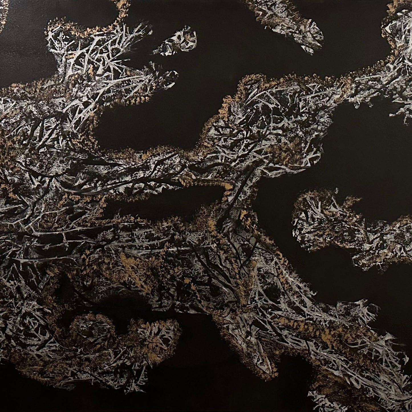 Coral Reef – Stort Abstrakt Maleri Inspirert av Korallrev (100 x 120 cm)