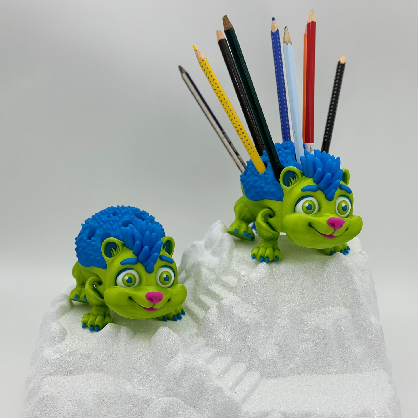 Pinnsvin Blyantholder i PLA – Sjarmerende og Funksjonell Skrivebordsorganisator