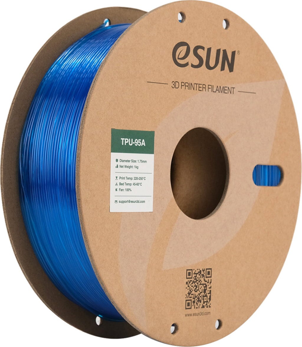 TPU filament – Transparent Blue