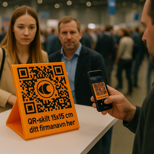 Stort QR- kodeskilt