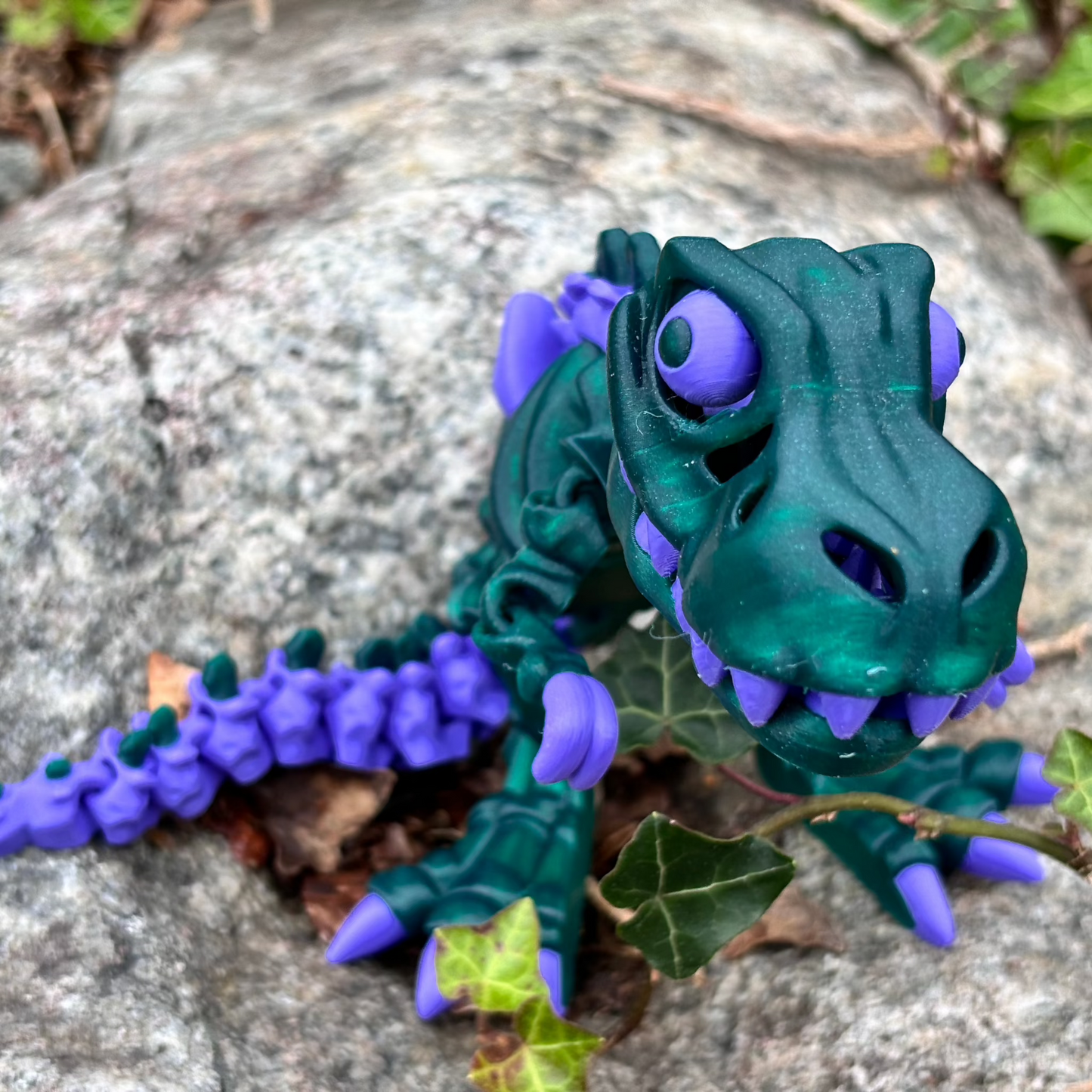 Skeleton Dinosaur – Intrikat PLA-Modell Inspirert av Fossiler, Tilgjengelig i Flere Farger