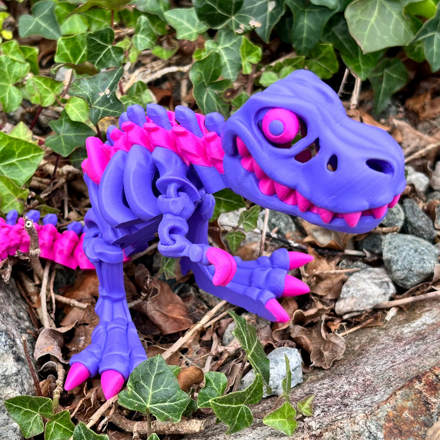 Skeleton Dinosaur – Intrikat PLA-Modell Inspirert av Fossiler, Tilgjengelig i Flere Farger