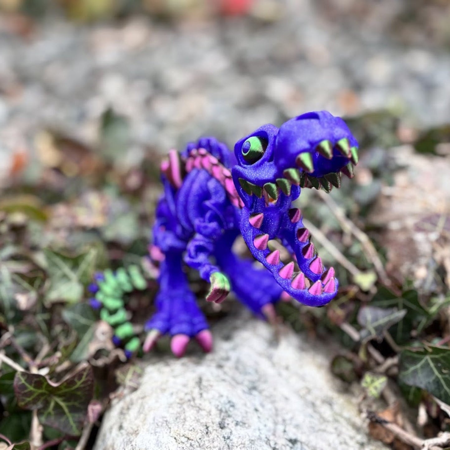 Skeleton Dinosaur – Intrikat PLA-Modell Inspirert av Fossiler, Tilgjengelig i Flere Farger