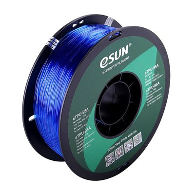 TPU filament – Transparent Blue