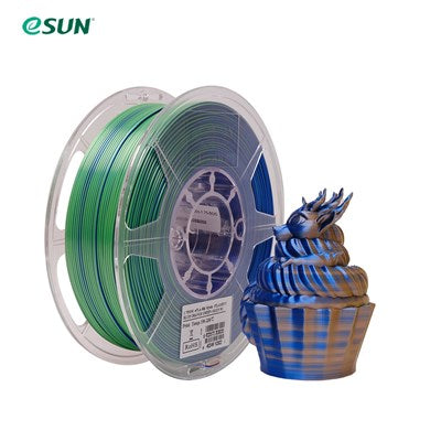 PLA Silk filament – Blue Orange Green